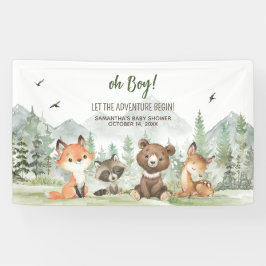 Lona Adventure Begin Woodland Animals Baby Shower