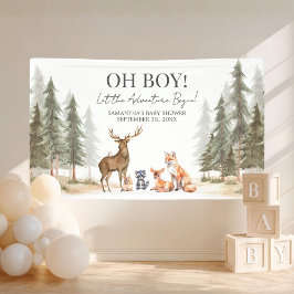 Lona Adventure Begin Woodland Animals Baby Shower