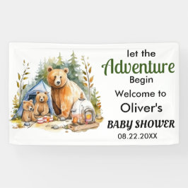 Lona Adventure Begin Woodland Baby Shower