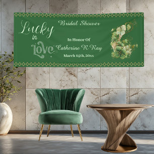 Lona Afortunado en el amor Golden Frame Shamrock Despe