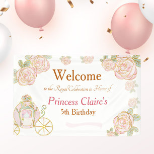 Lona Agradable cartel de la Princesa de Cumpleaños