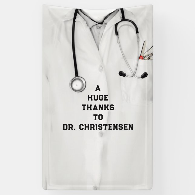 Lona Agradecimiento al médico (Vertical)