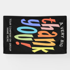 Lona Agradecimiento colorido