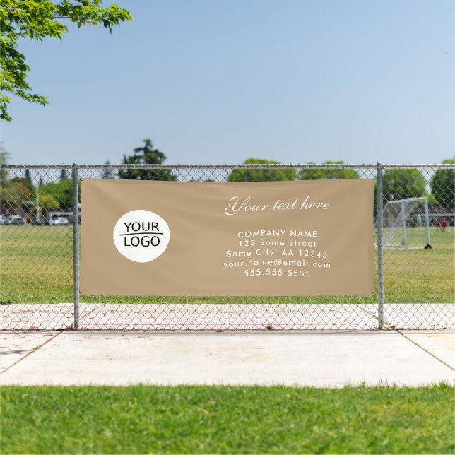 Lona Agregar promoción de marca de Personalizado de log (in situ)