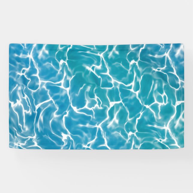 Lona Agua del Mar Azul (Horizontal)
