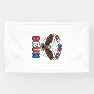Lona Águila Patriótica Seis Siete Bruh Diseño Vectorial