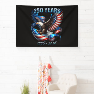 Lona Águila y bandera patrióticas 250 años 1776-2026