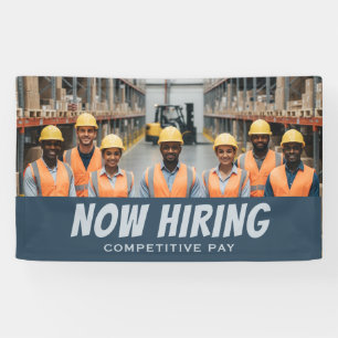 Lona AHORA CONTRATAR Banner de pago competitivo - Perso