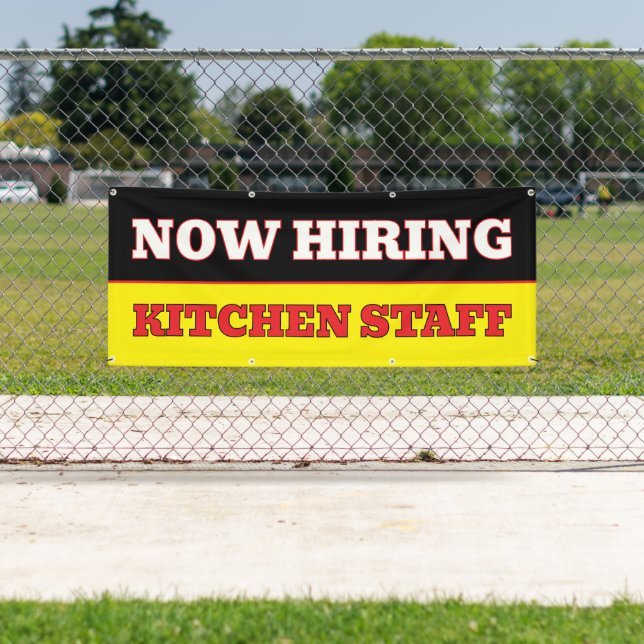 Lona Ahora Contratar Banner editable Personalizado (In situ)