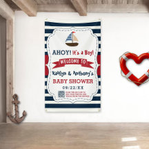 ¡Ahoy es un chico! Bienvenidos a Baby Shower Nauti