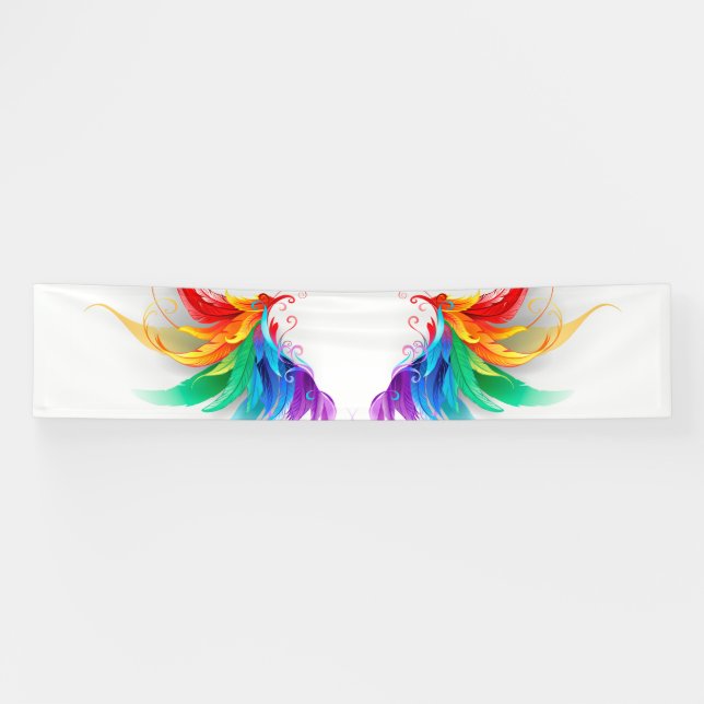 Lona Alas del arco iris fluidas (Horizontal)
