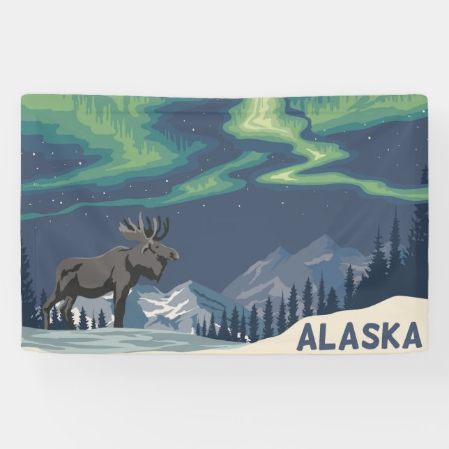 Lona Alaska con Moose (Horizontal)