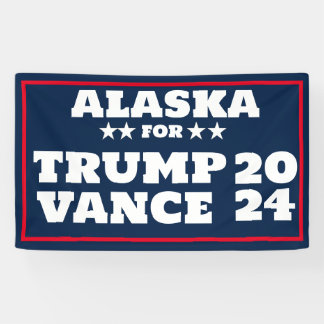 Lona Alaska para cartel de Trump Vance 2024