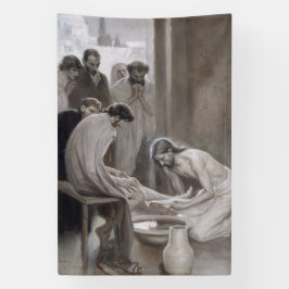 Lona Albert Edelfelt - Jesús lavando pies de discípulos