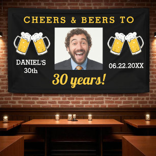 Lona Alegres y cervezas 30 años hito foto de cumpleaños