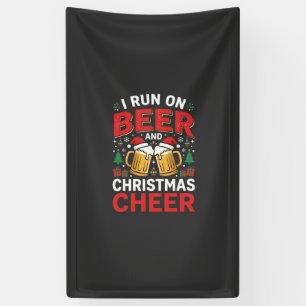 Lona Alegría de Navidad de Cerveza para Bebidas de Vaca