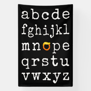 Lona Alfabeto antiTrump - No V