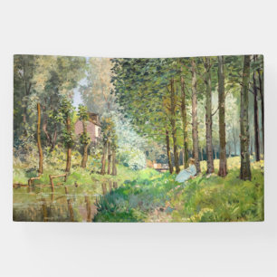 Lona Alfred Sisley - Descanso a lo largo del arroyo