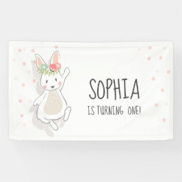 Lona Algún chica rosado Pascua de la bandera del