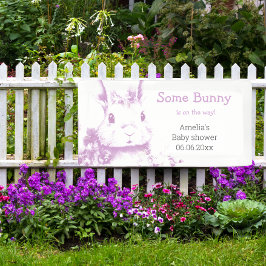 Lona Algunos conejitos vienen de Baby Shower