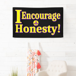 Lona "¡Aliento la honestidad!" Diseño Cuto. ¡Hazte con 