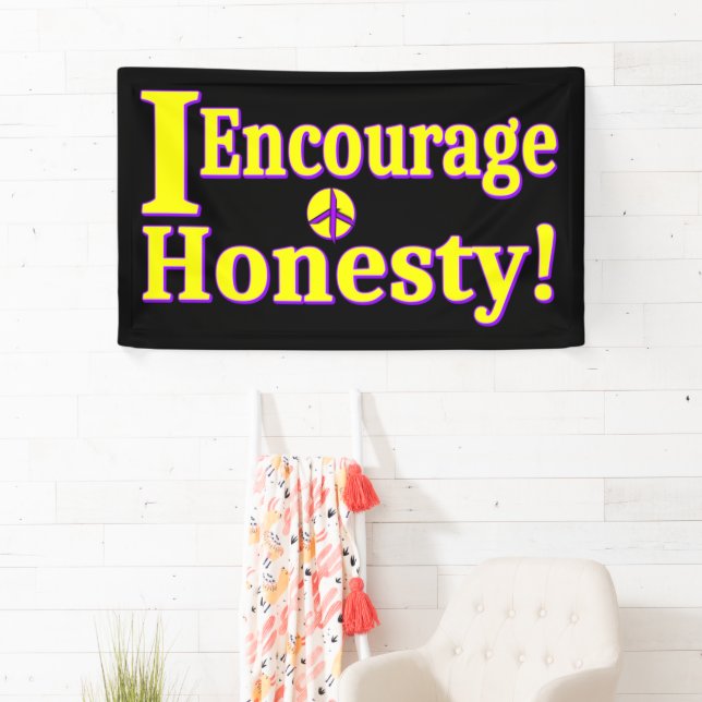 Lona "¡Aliento la honestidad!" Diseño Cuto. ¡Hazte con  (In situ)