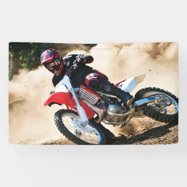 Lona almohada de lanzamiento de motocross (Horizontal)