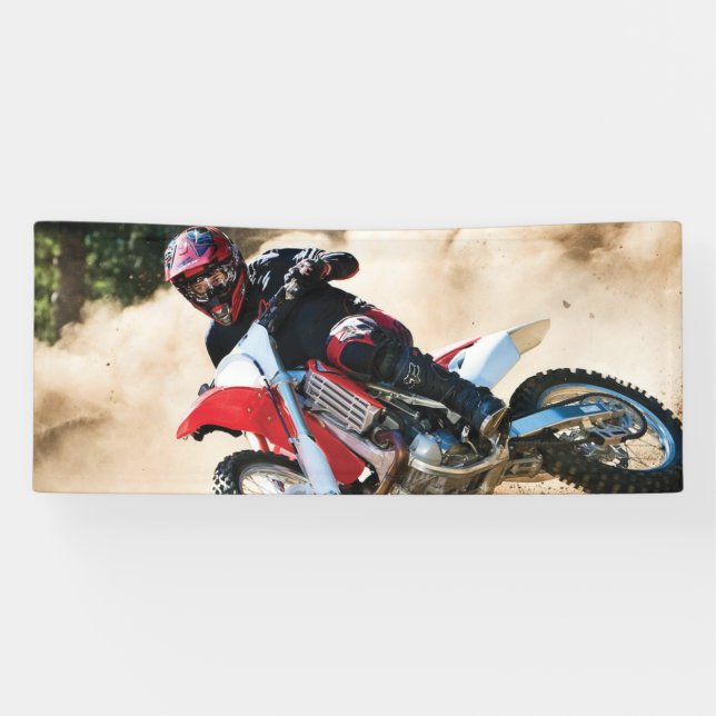 Lona almohada de lanzamiento de motocross (Horizontal)