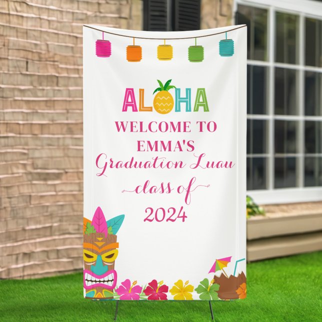 Lona Aloha Clase De Luau De Graduación 2024 Bienvenida (Subido por el creador)