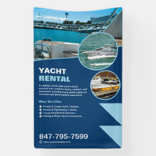 Lona Alquiler de Yate Personalizable Editable