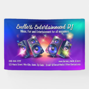 Lona Altavoces Música de fiesta Dj Deejay DJs Disc jock