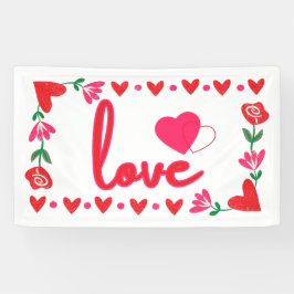 Lona Ama el Banner de Vinilo 3x5 del Día de San Valentí