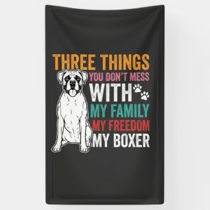 Lona Amante de Perros de la Familia Boxer Libertad