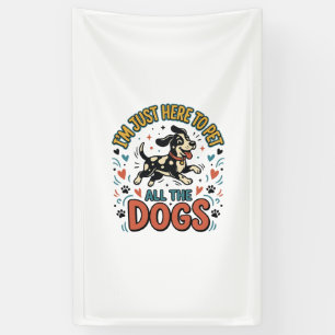 Lona Amante de Perros Divertido Mascota Vintage Diseño 