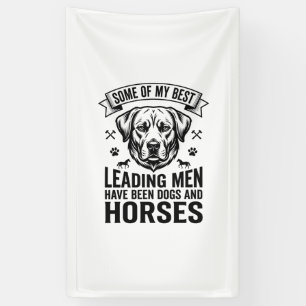 Lona Amante de perros y caballos diseño vintage para ho
