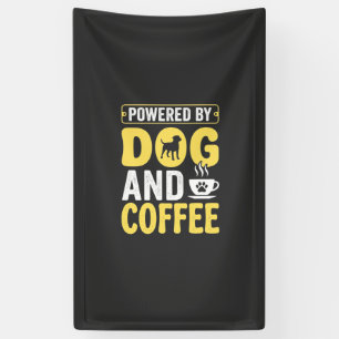 Lona Amante del café de perro con energía gracias al di