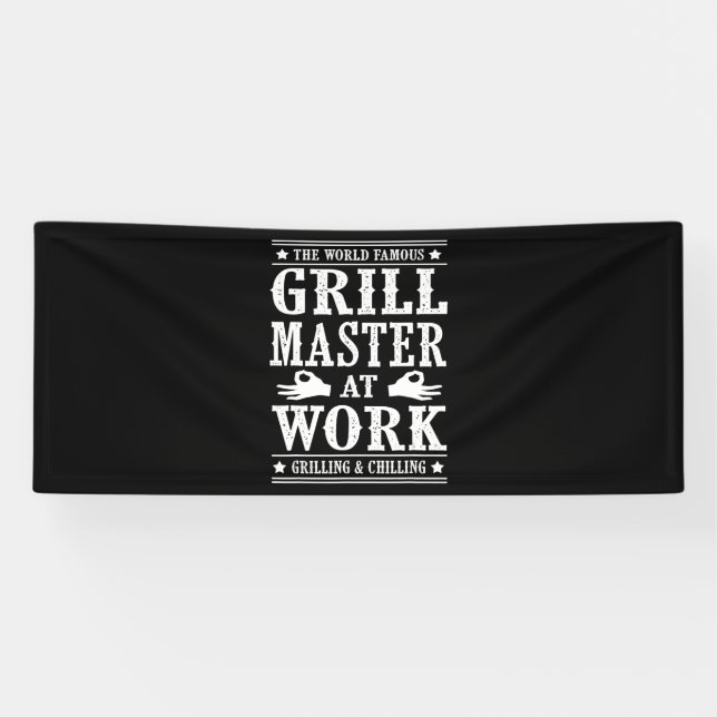 Lona Amantes de barbacoa | El Famoso Maestro Grill En E (Horizontal)