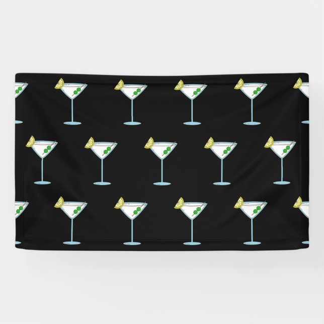 Lona Amantes de Martini Copa de cóctel Barman Alcohol (Horizontal)