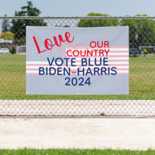 Lona Amar a nuestro país Vote Blue Biden-Harris 2024