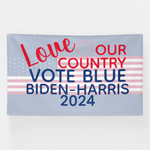 Lona Amar a nuestro país Vote Blue Biden-Harris 2024