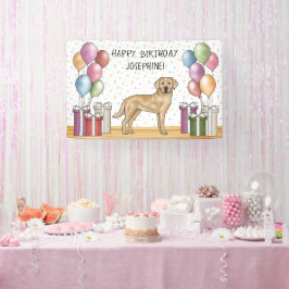 Lona Amarillo Labrador Recuperador Perro Colorido Cumpl