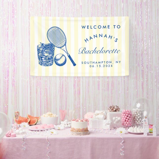 Lona Amarillo Retro Último Swing Antes De La Anilla Ten (Fiesta)