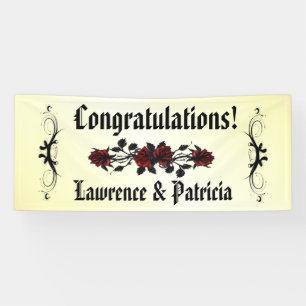 Lona Amarillo rosa rojo gótico