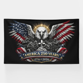 Lona America 250 Patriotic Eagle and Military Tribute