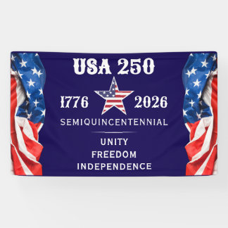 Lona America 250 Unity Freedom Independence Patriotic