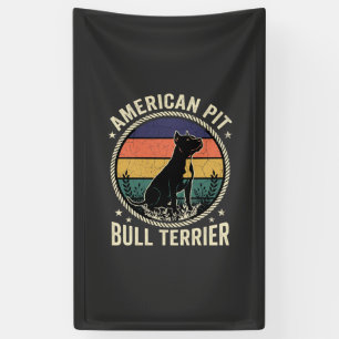 Lona American Pit Bull Terrier Perro Cuerda Atardecer V