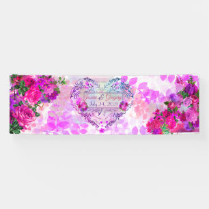 Lona Amethyst Raspberry Floral Boda