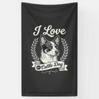 Lona Amo a mi perro de ganado Perro vintage amante