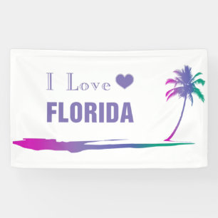 Lona Amo el morado colorido de Florida