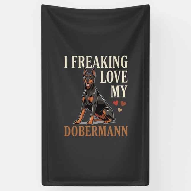 Lona Amor Dobermann Amante Perros (Vertical)